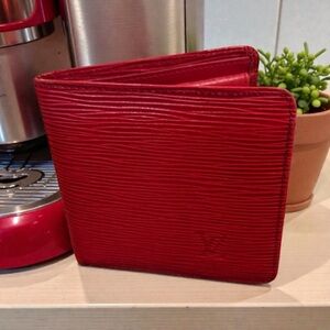 Louis Vuitton Leather Epi Wallet